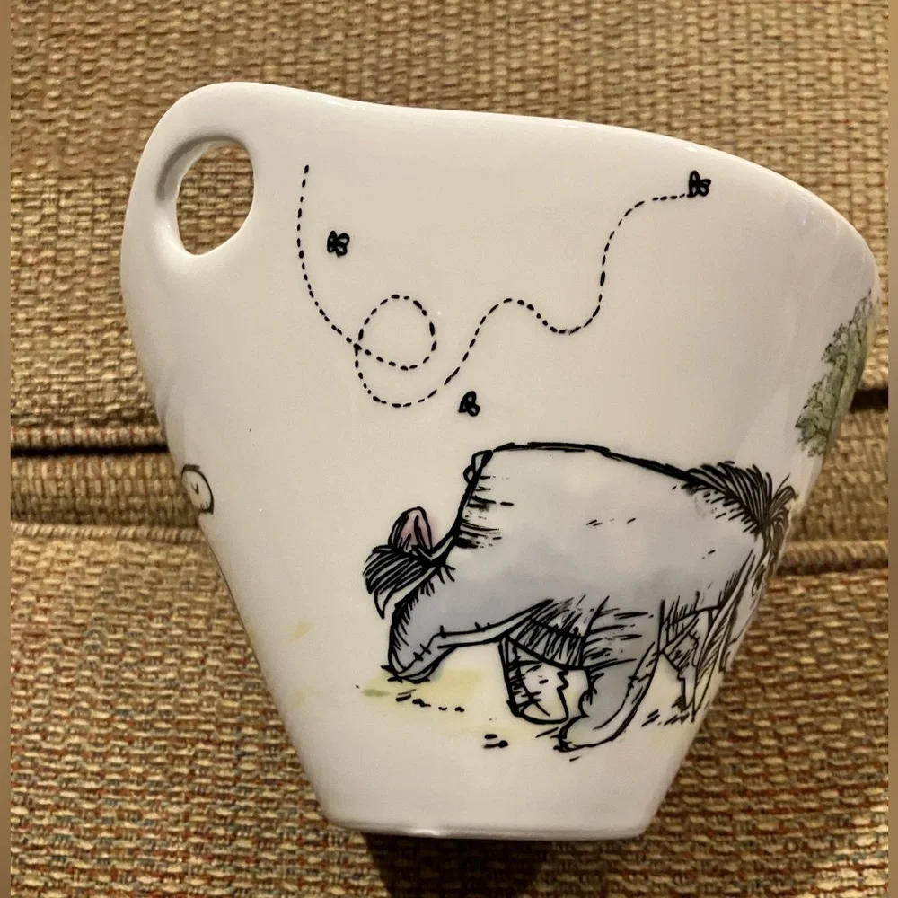 Disney Winnie the Pooh & Tigger White Ceramic Cup with Red Accents